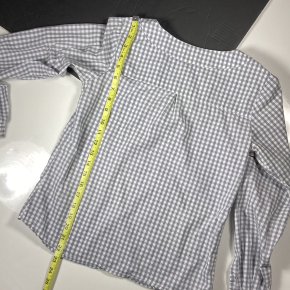 Steven Alan Long Sleeve Gingham Top - Picture 4 of 6